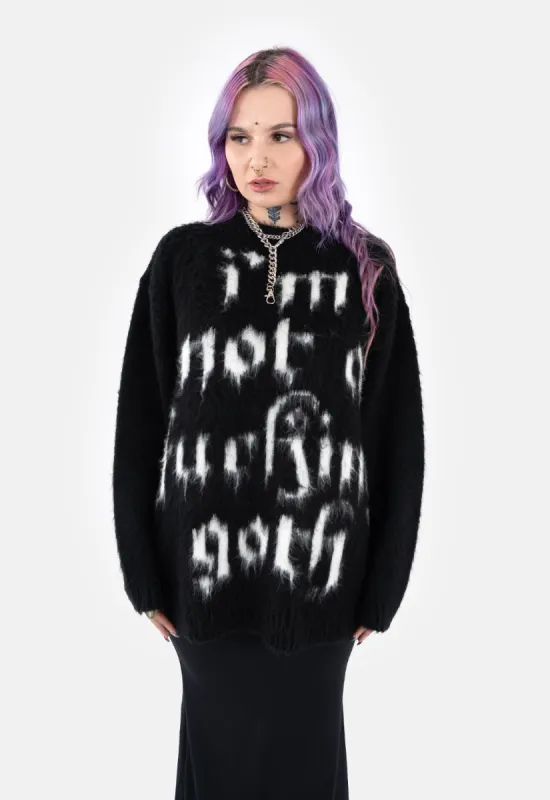 Brat Oversized Slogan Knit sold by Damaged Society