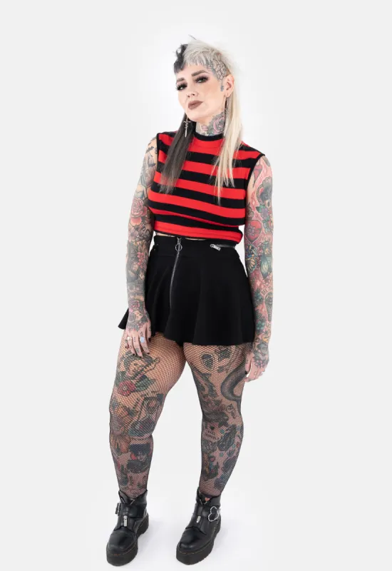 Jasper High Neck Cut-Out Top sold by Damaged Society