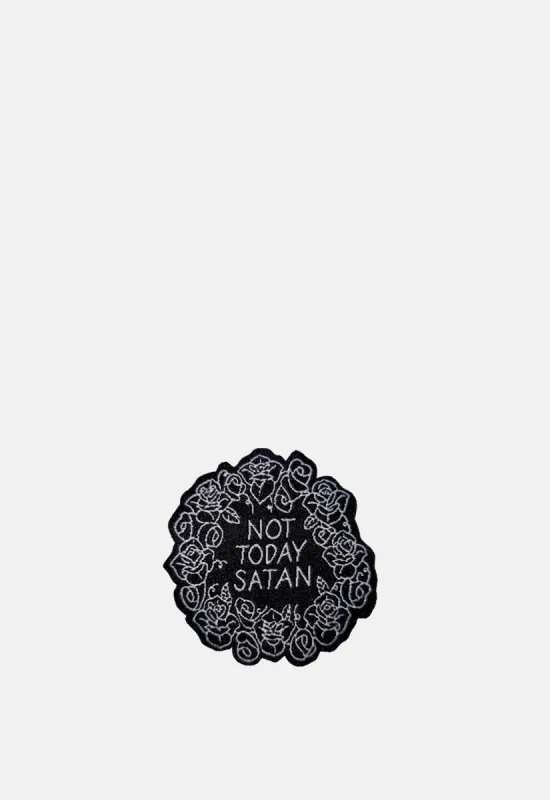 Not Today Satan Patch sold by Damaged Society