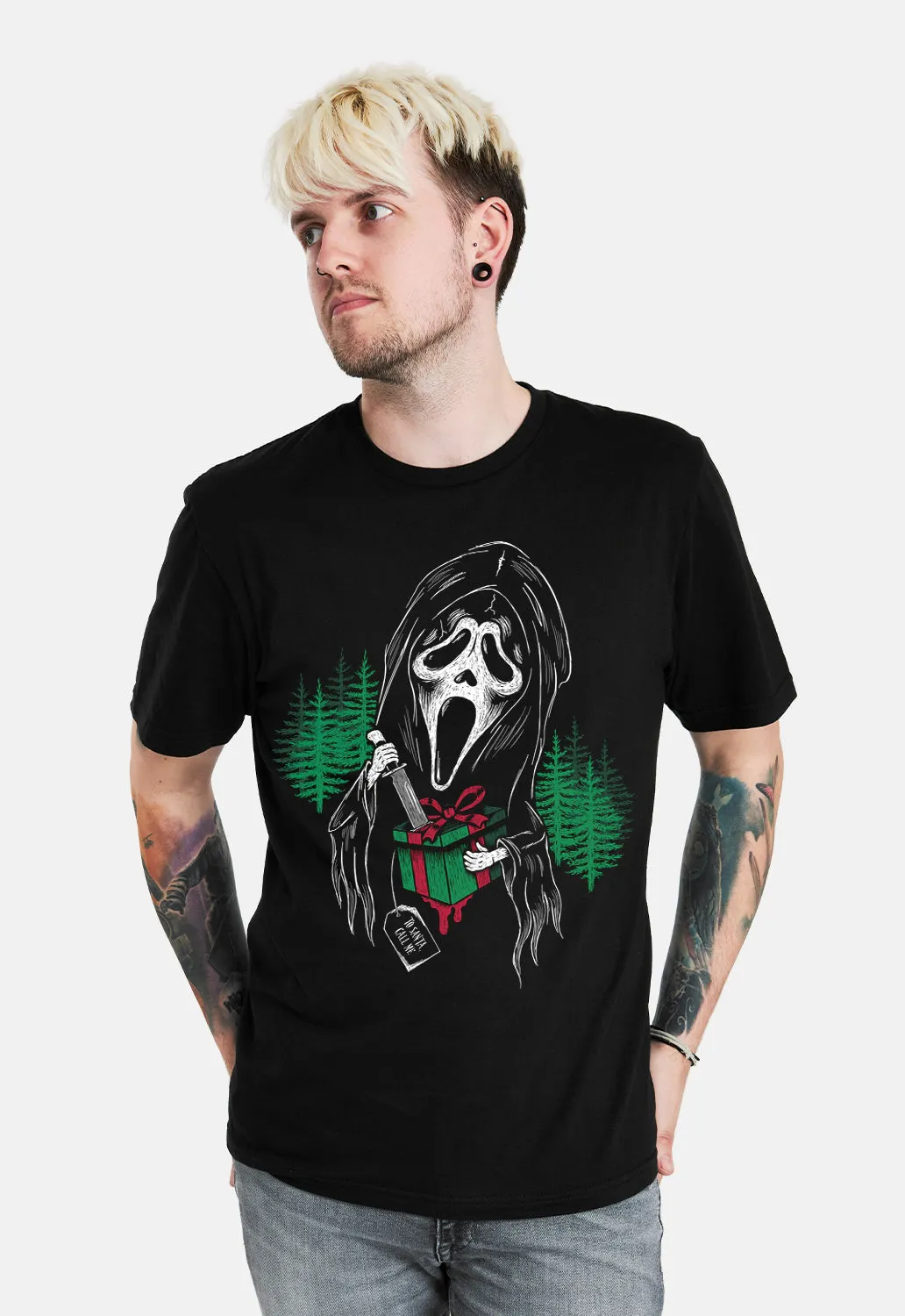 Merry Slash-Mass T-Shirt sold by Damaged Society