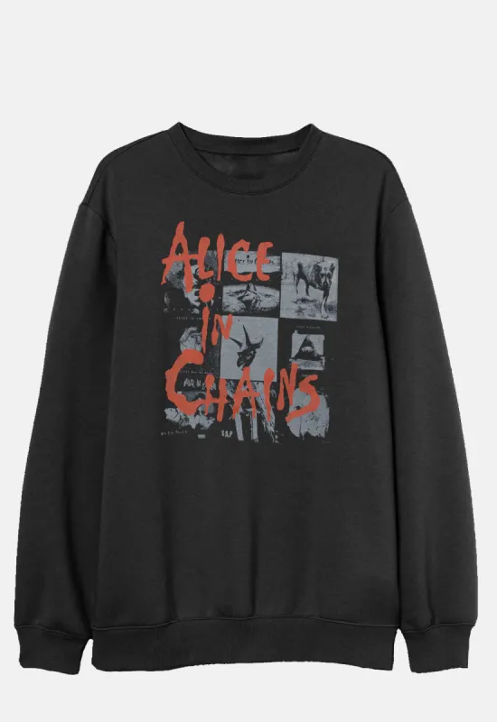 Album Montage Sweatshirt sold by Damaged Society