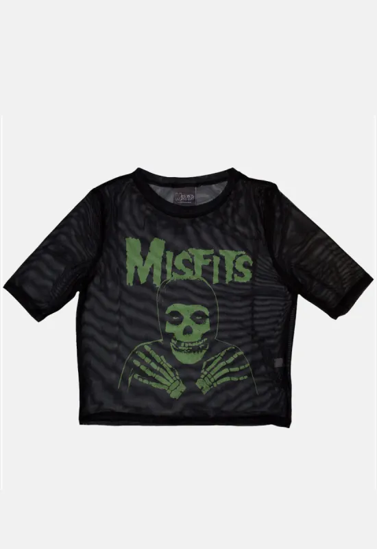 Green Hands Mesh Crop Top sold by Damaged Society