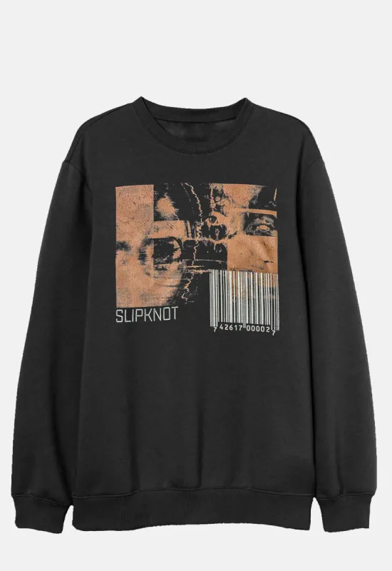 TESF Faces & Barcodes Sweatshirt sold by Damaged Society