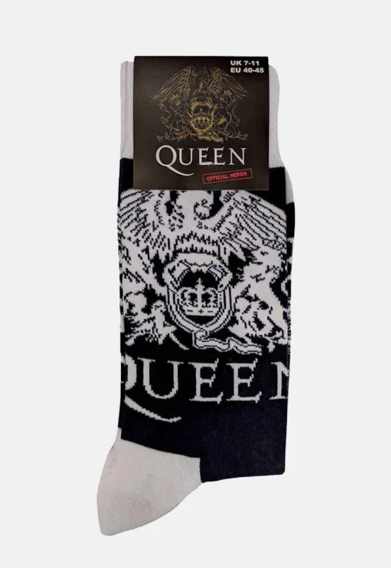 White Crests Socks made by Damaged Society