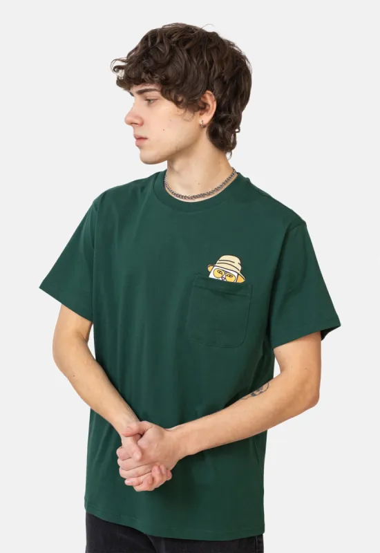 Nermal S Thompson Pocket T-Shirt sold by Damaged Society