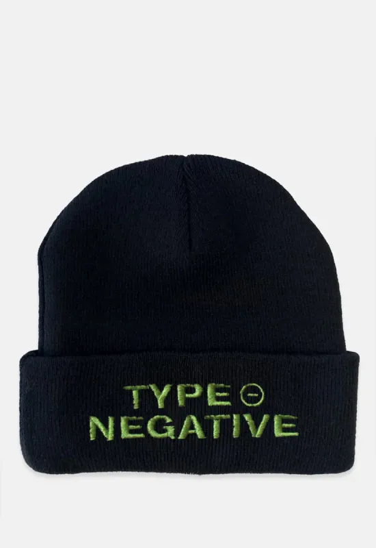Type O Text Logo Beanie sold by Damaged Society