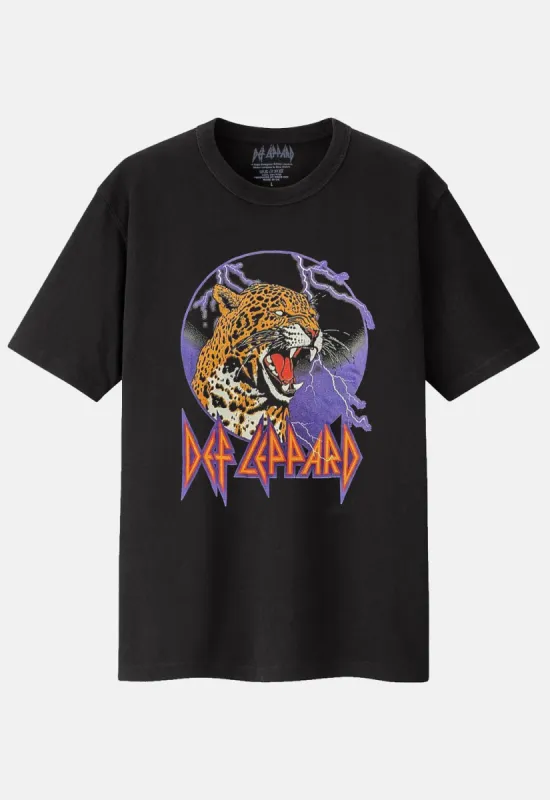 Lightning Leopard T-Shirt made by Def Leppard