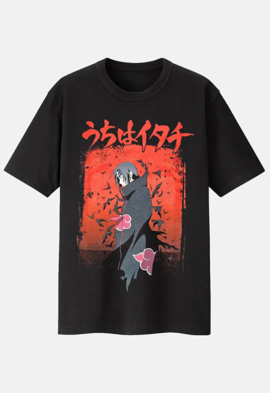 Uchiha Back Print T-Shirt sold by Damaged Society