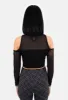 Briar Mesh Cold Shoulder Top sold by Damaged Society