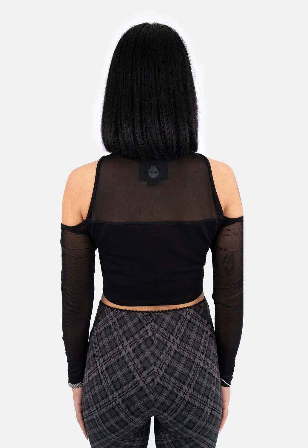 Briar Mesh Cold Shoulder Top sold by Damaged Society product image thumbnail 5