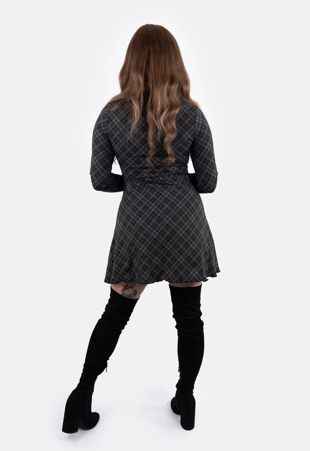 Margot Check Mini Dress sold by Damaged Society product image thumbnail 5