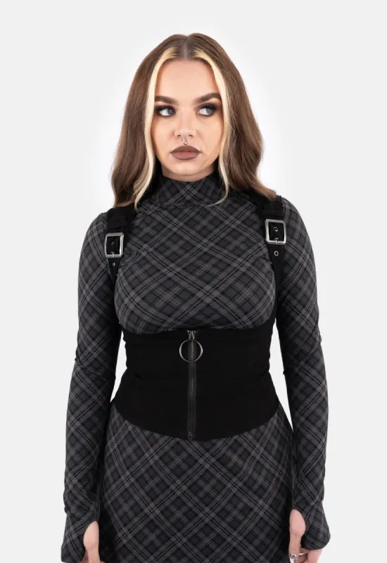 Rexa Buckle Strap Top sold by Damaged Society