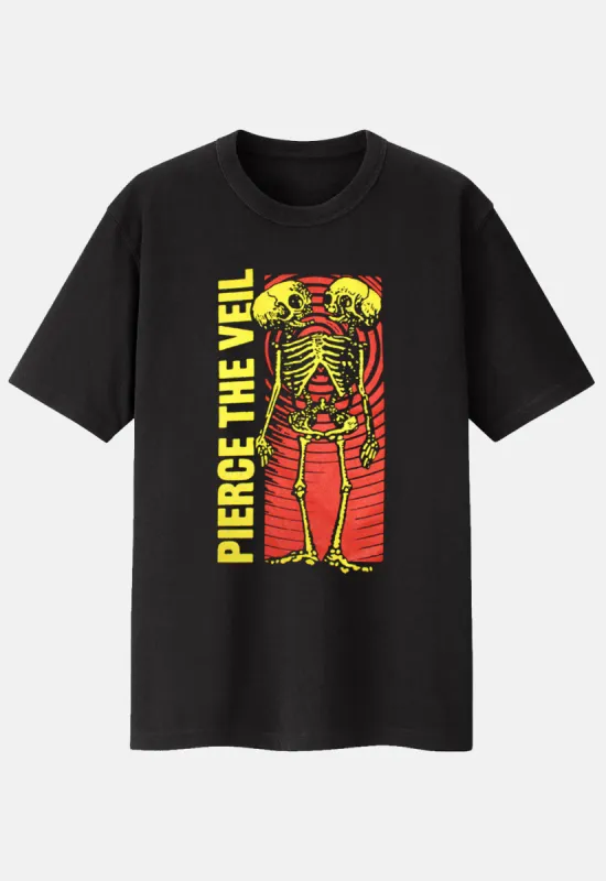 Wavy Skeleton T-Shirt sold by Damaged Society