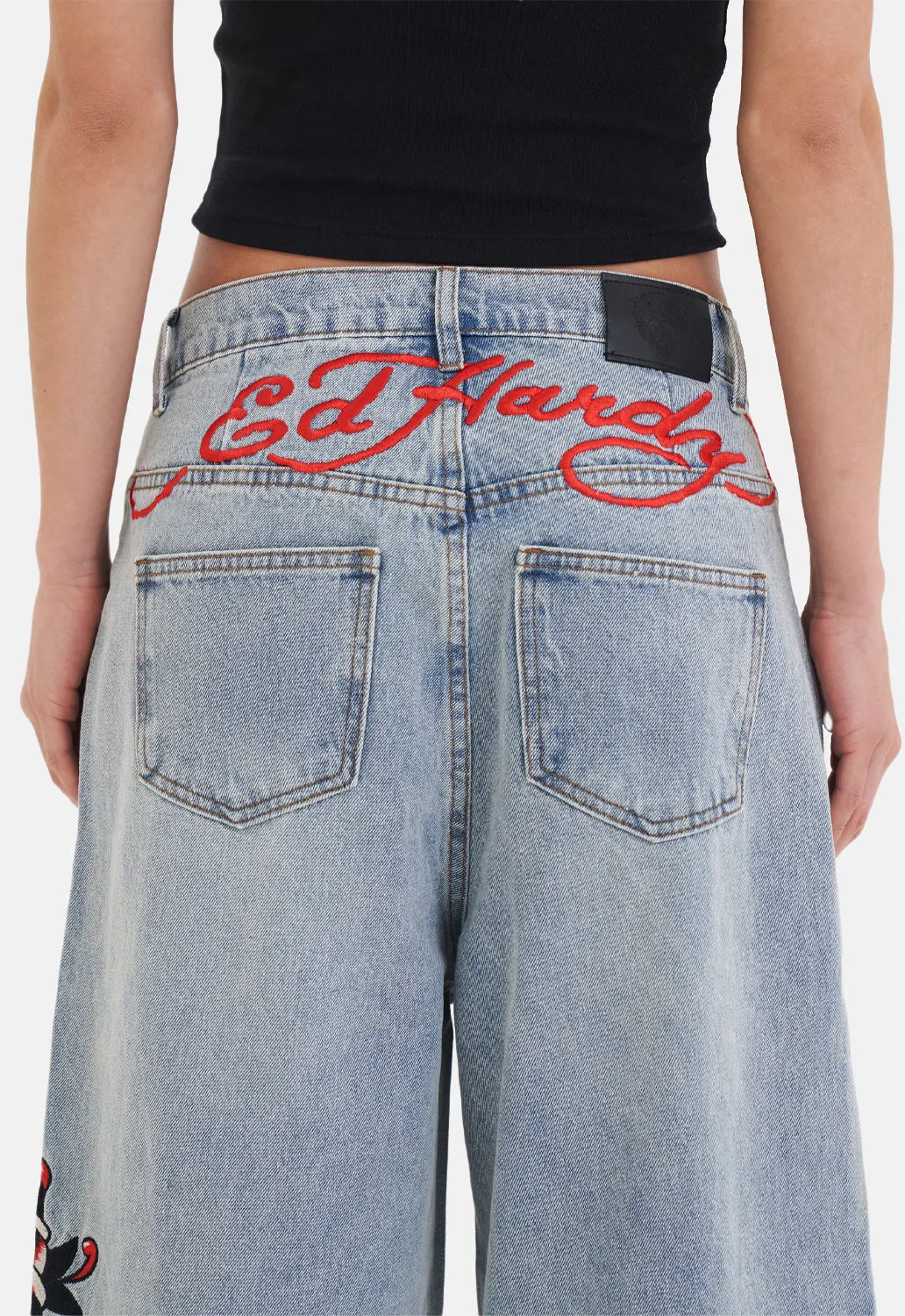 Death Before Dishonour Relaxed Jeans sold by Damaged Society product image thumbnail 5