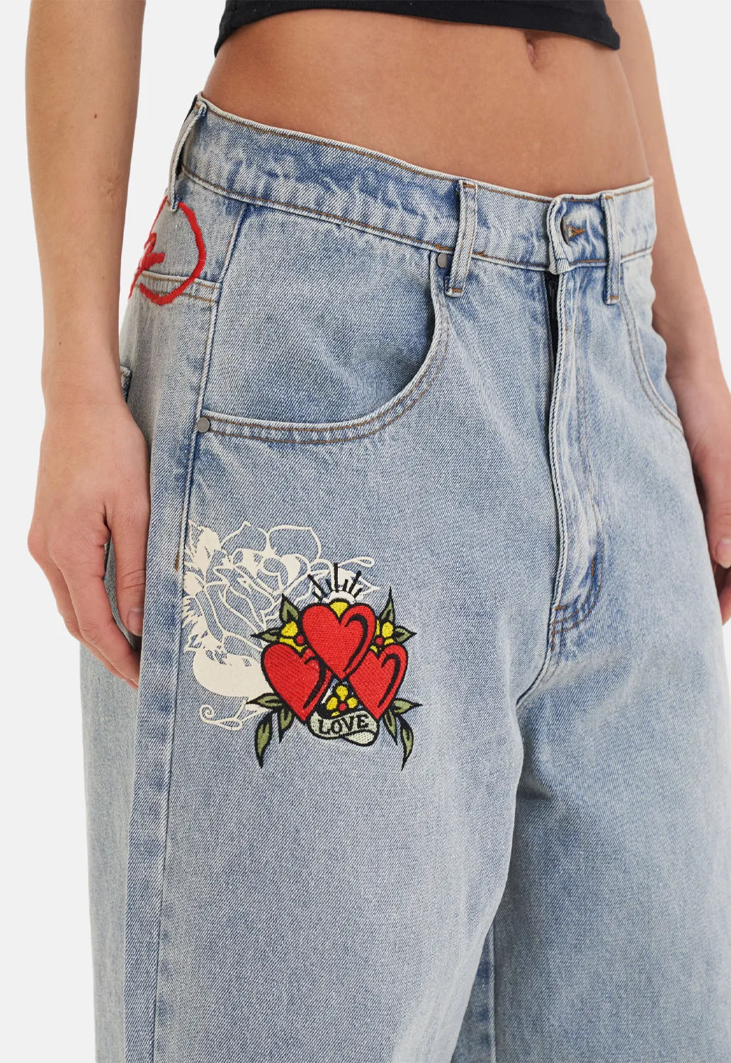 Death Before Dishonour Relaxed Jeans sold by Damaged Society product image thumbnail 4