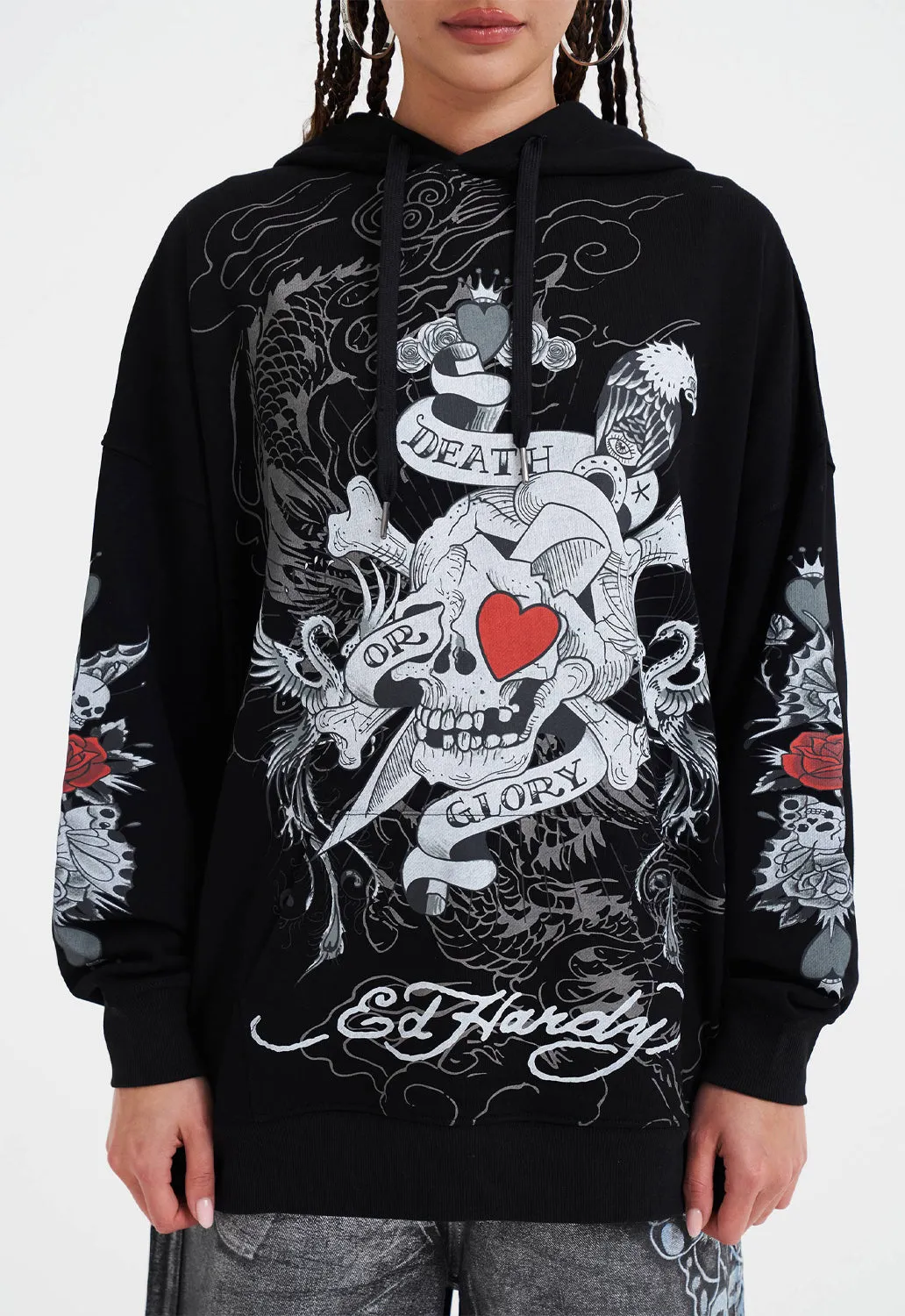 Death Or Glory Love Hoodie sold by Damaged Society product image thumbnail 4