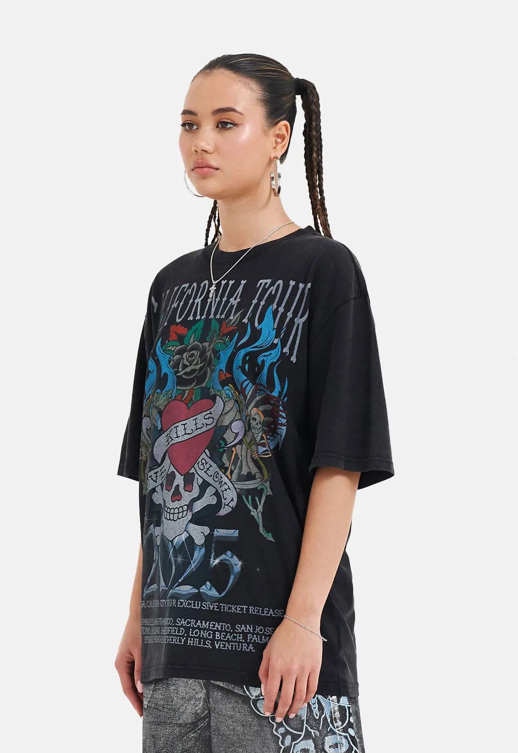 California Love Kills T-Shirt sold by Damaged Society product image thumbnail 2