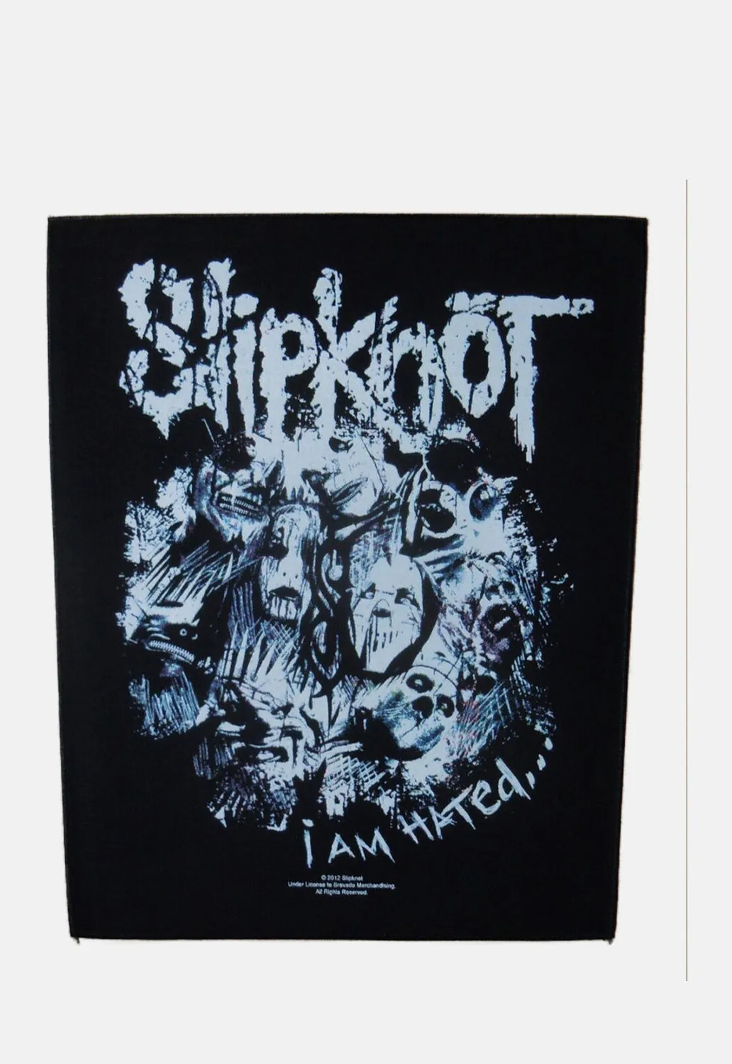 I Am Hated Back Patch sold by Damaged Society product image thumbnail 2