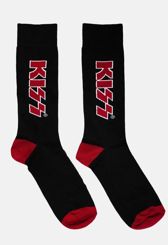 Red Logo Socks made by Kiss