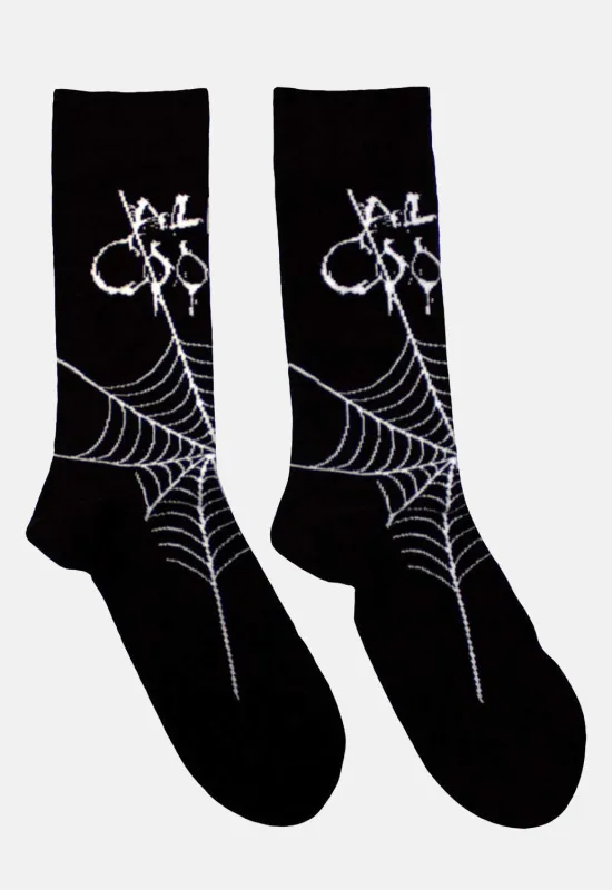 Web Socks sold by Damaged Society