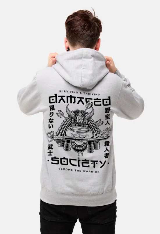 Samurai Kitty Hoodie sold by Damaged Society