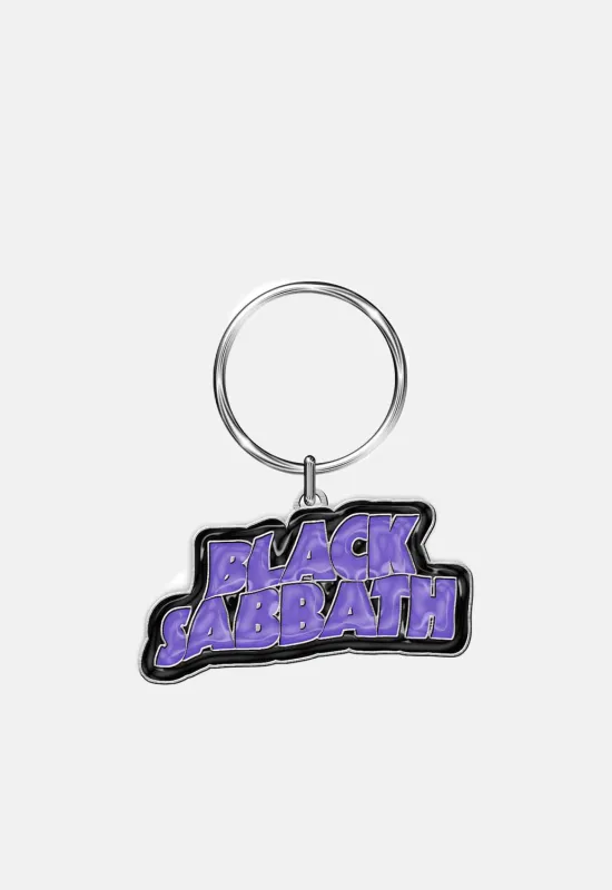 Wavy Logo II Keyring sold by Damaged Society