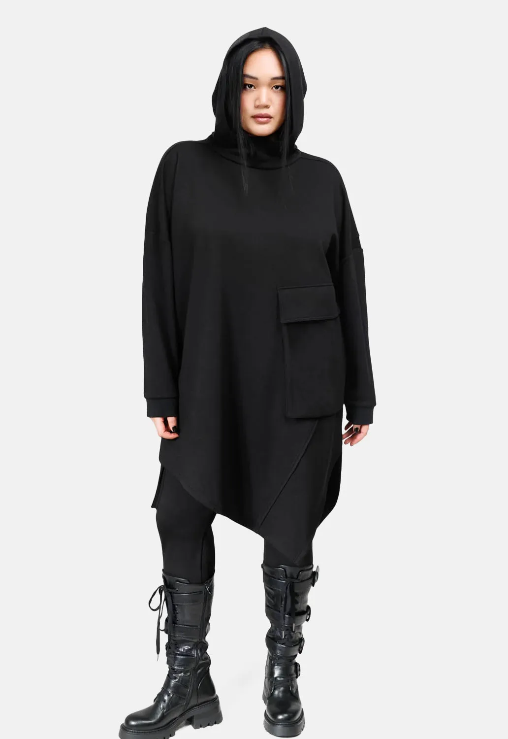Sinistrae Longline Hoodie sold by Damaged Society product image thumbnail 4