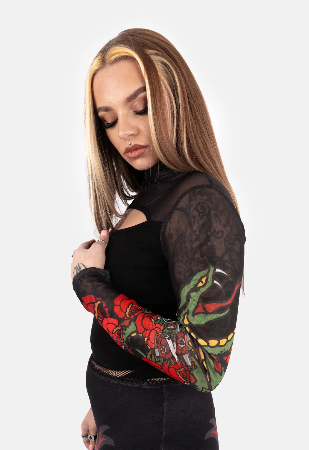 Peggy Front Cut Out Top sold by Damaged Society product image thumbnail 4