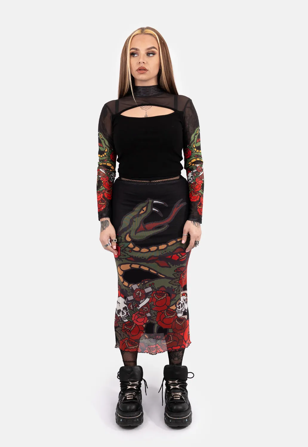 Peggy Front Cut Out Top sold by Damaged Society product image thumbnail 2