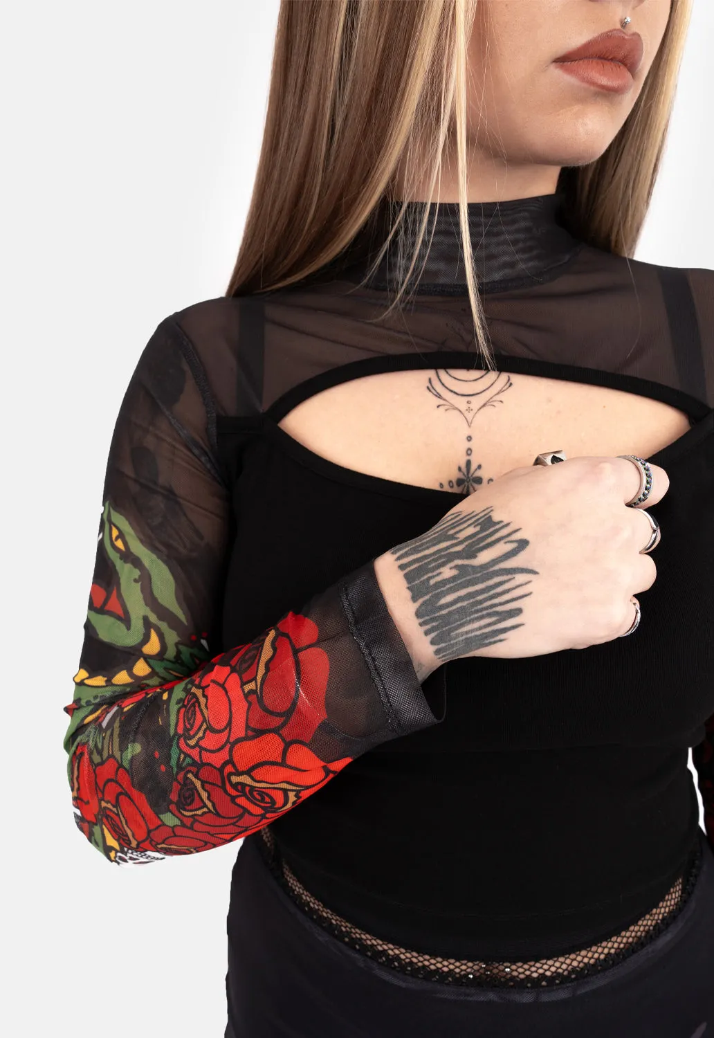 Peggy Front Cut Out Top sold by Damaged Society product image thumbnail 3