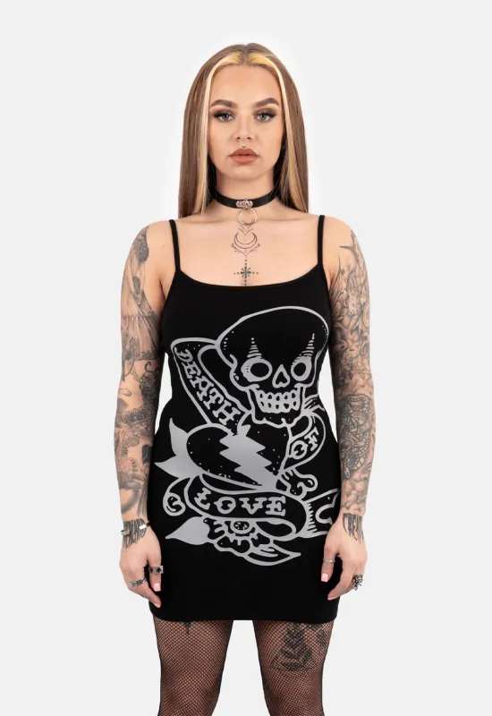 Donna Printed Slip Dress sold by Damaged Society
