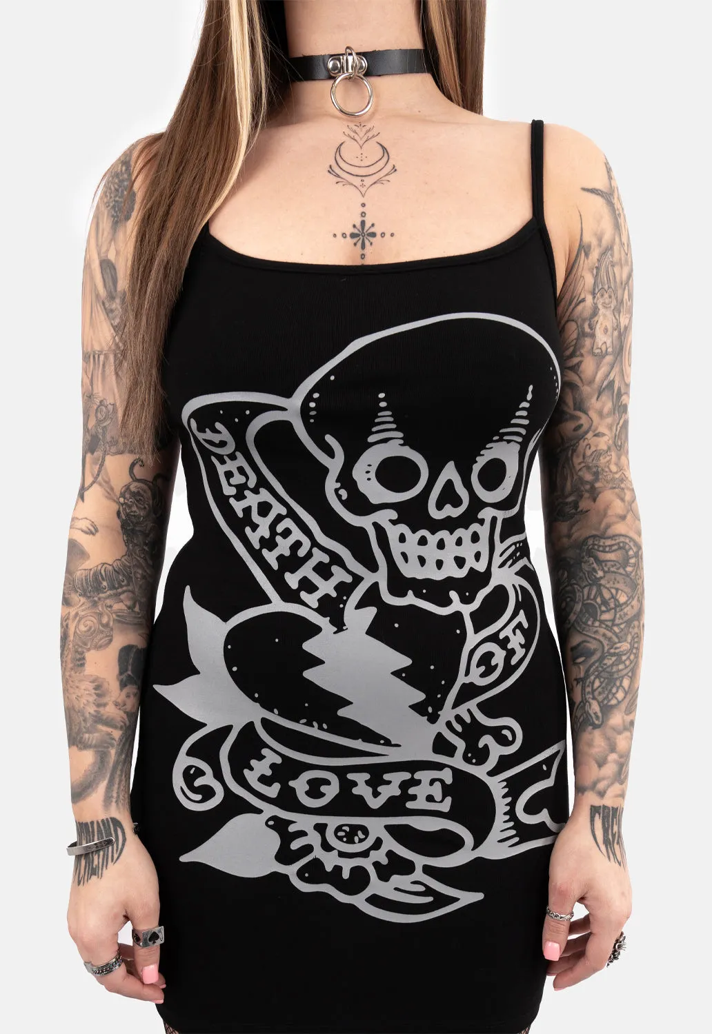 Donna Printed Slip Dress sold by Damaged Society product image thumbnail 4