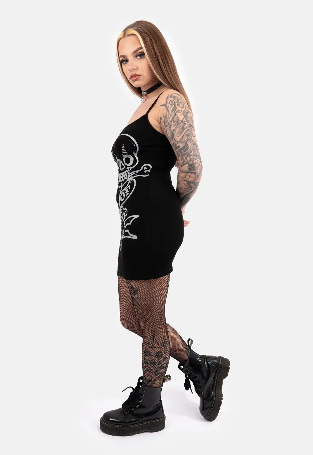 Donna Printed Slip Dress sold by Damaged Society product image thumbnail 3