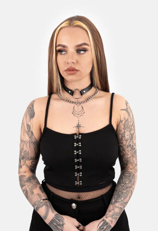 Jean Hook & Eye Tank Top sold by Damaged Society