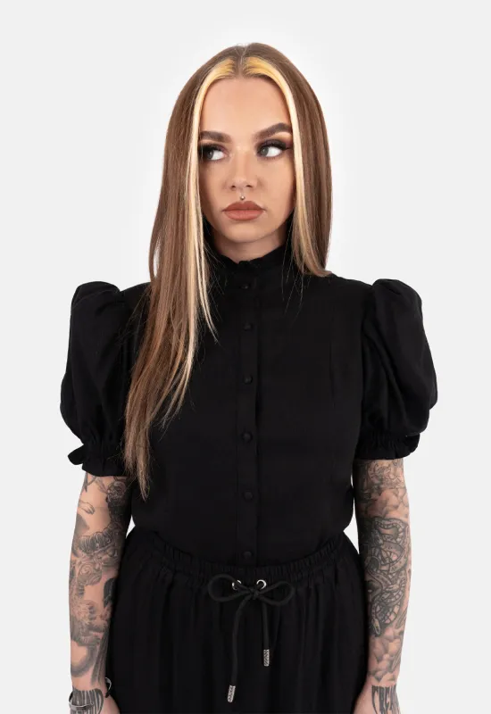 Amelia Puff Sleeve Blouse sold by Damaged Society