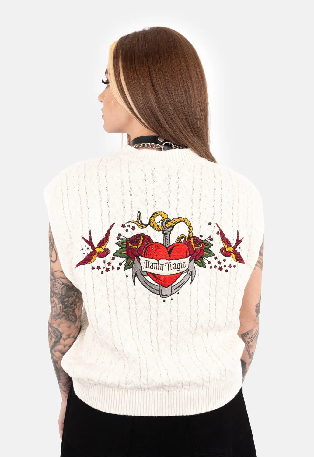Franklin Oversized Knit Vest sold by Damaged Society product image thumbnail 2