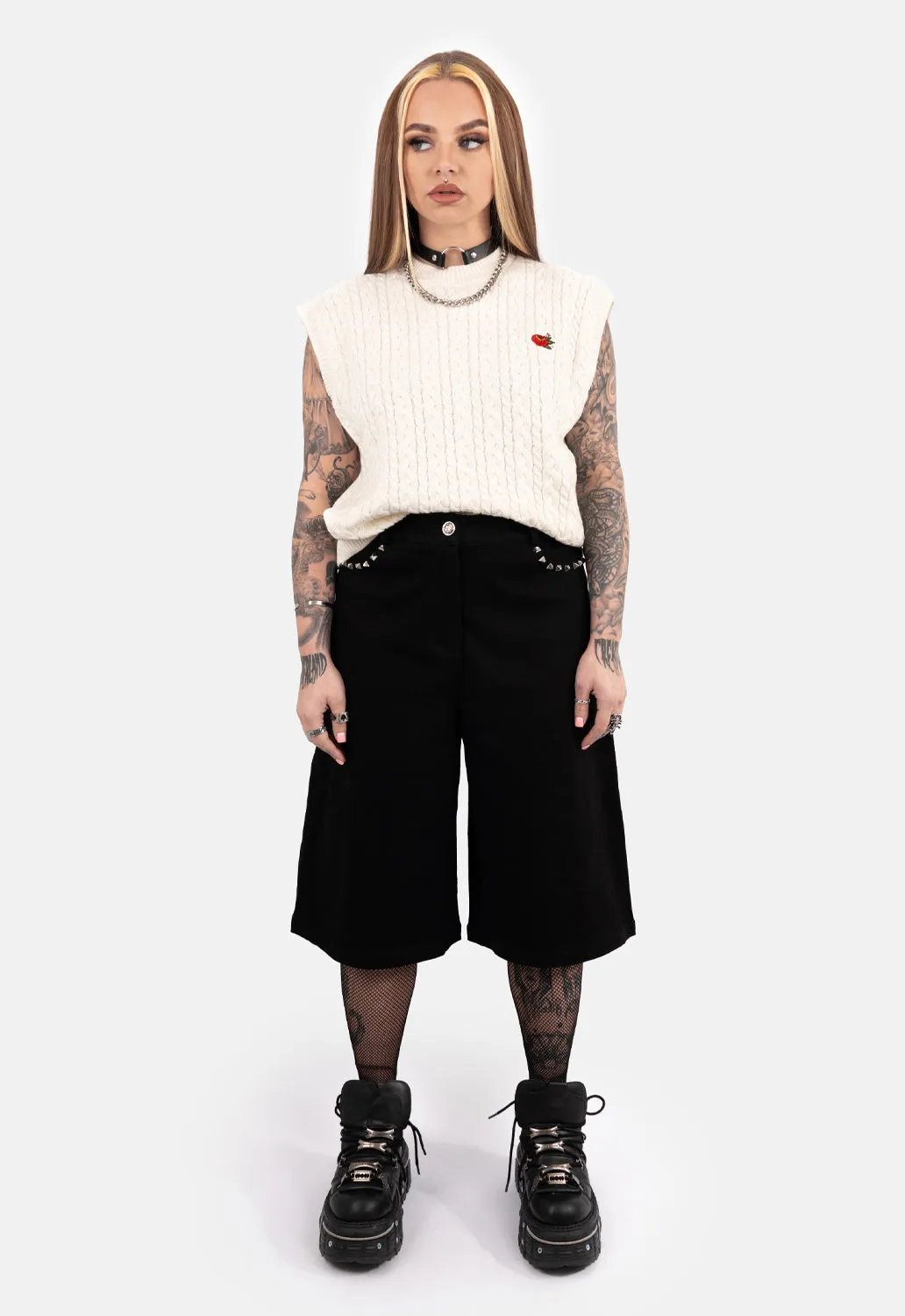 Franklin Oversized Knit Vest sold by Damaged Society product image thumbnail 3