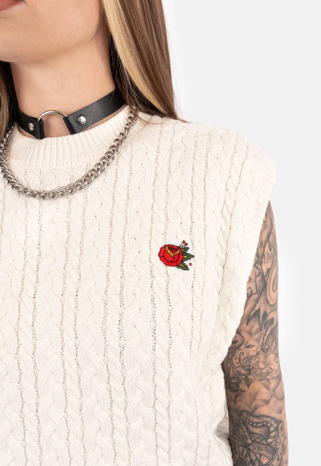 Franklin Oversized Knit Vest sold by Damaged Society product image thumbnail 5