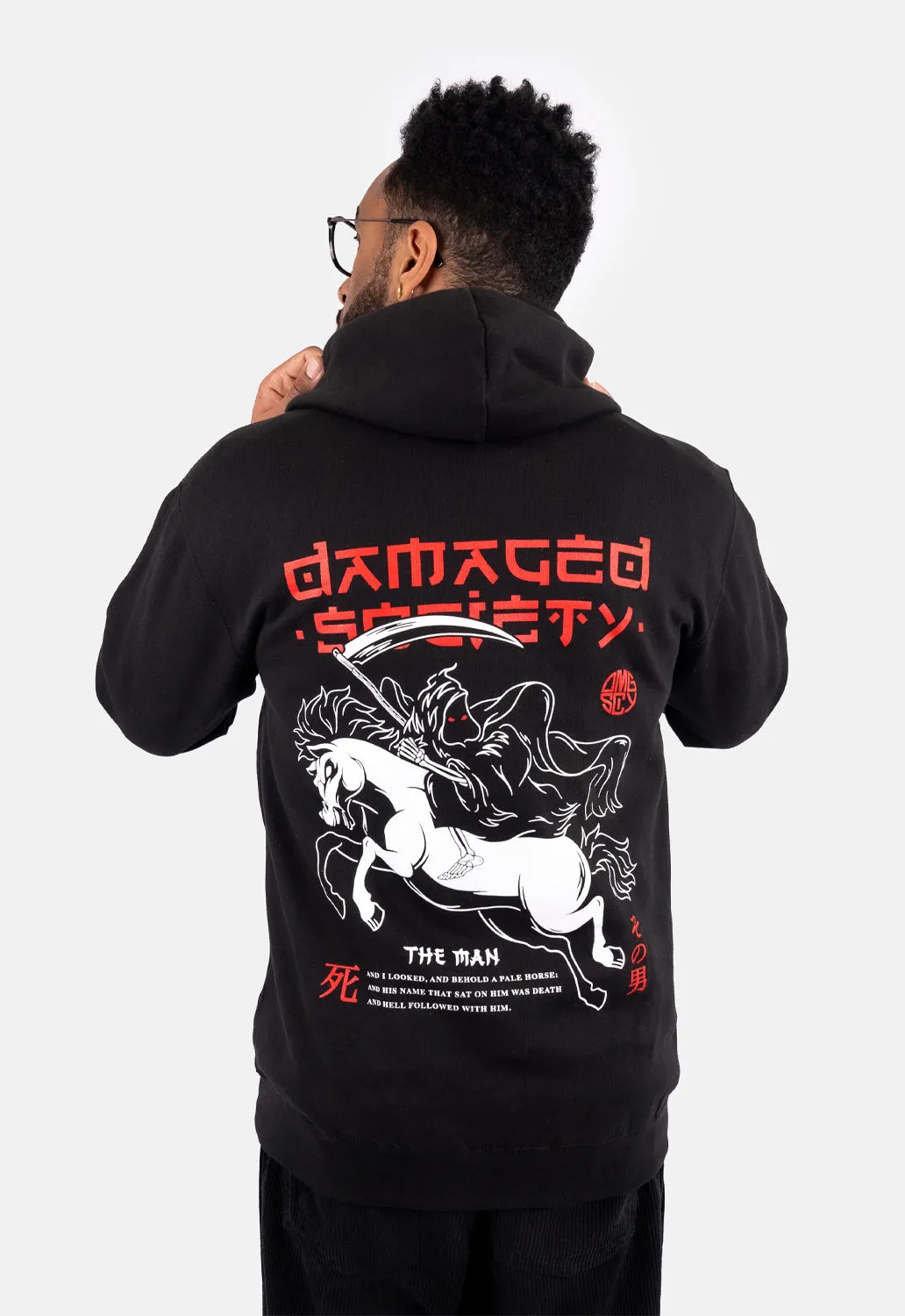 The Man Hoodie sold by Damaged Society