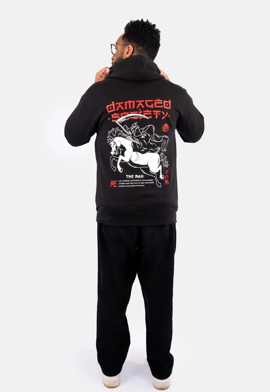 The Man Hoodie sold by Damaged Society product image thumbnail 4