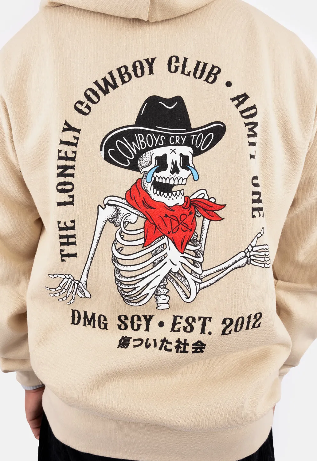 Cowboy Club Hoodie sold by Damaged Society product image thumbnail 3