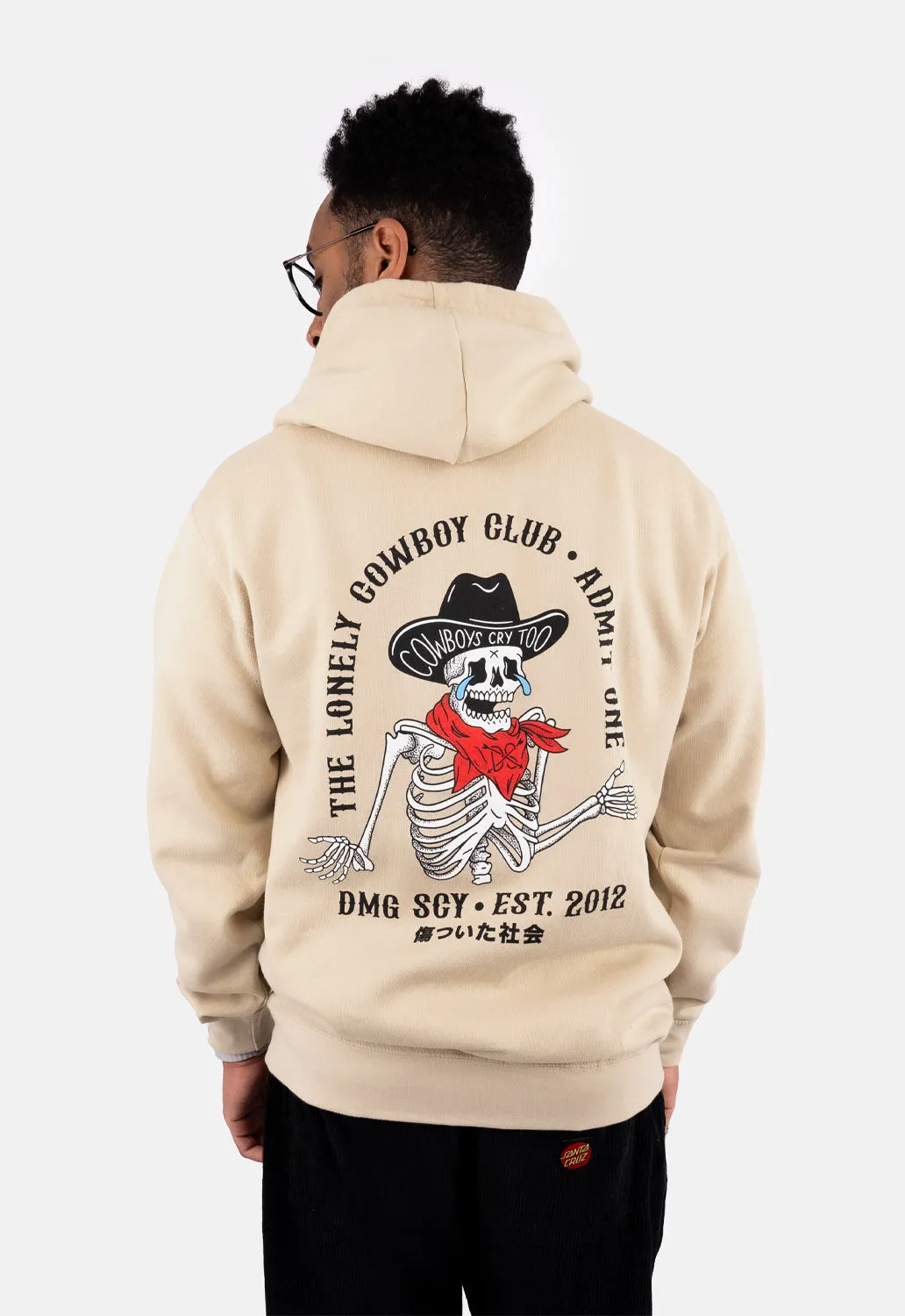 Cowboy Club Hoodie sold by Damaged Society