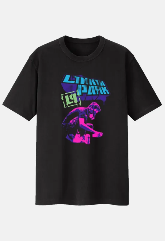 Meteora Stencil Neon T-Shirt sold by Damaged Society