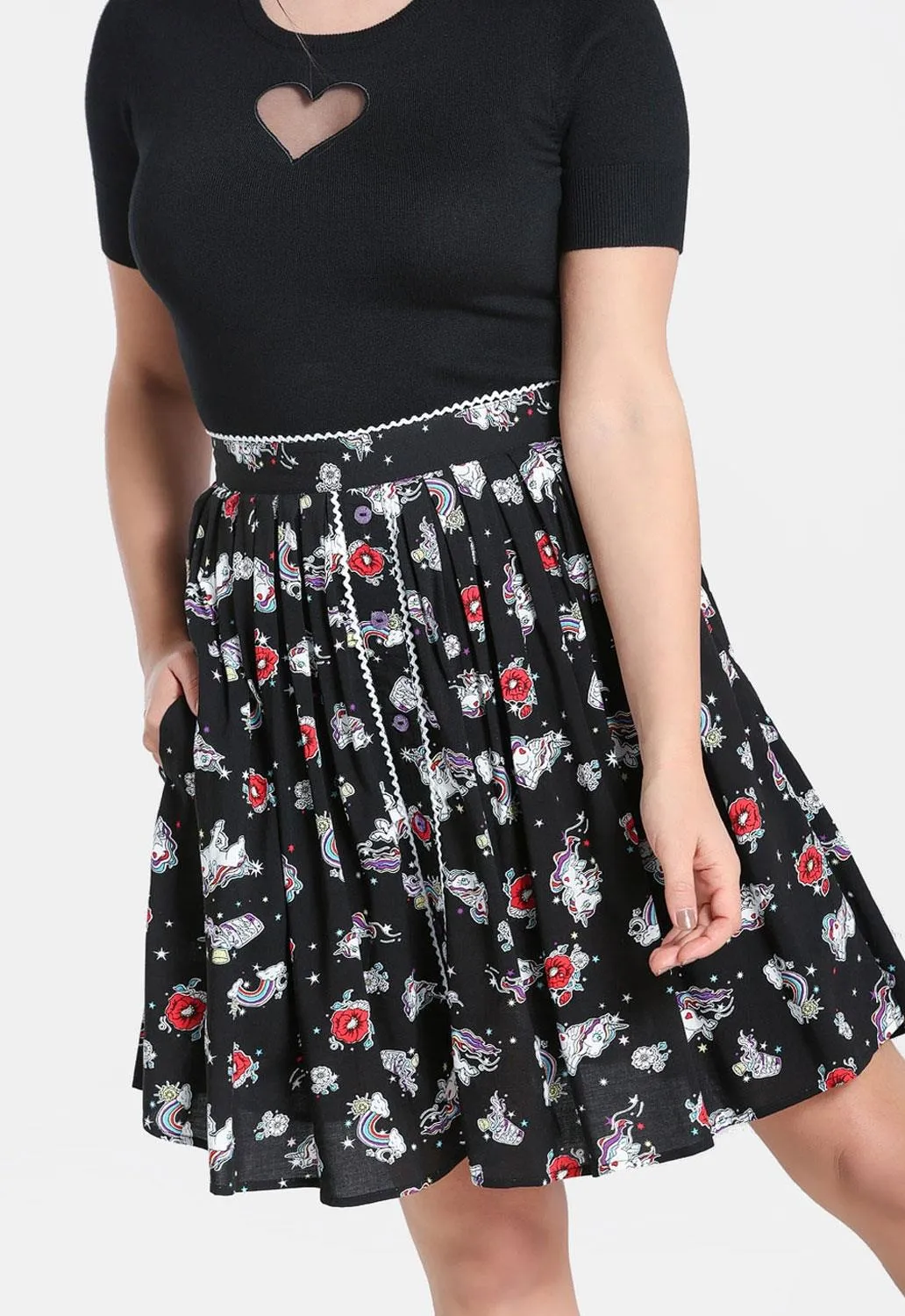 Star Catcher Mini Skirt sold by Damaged Society