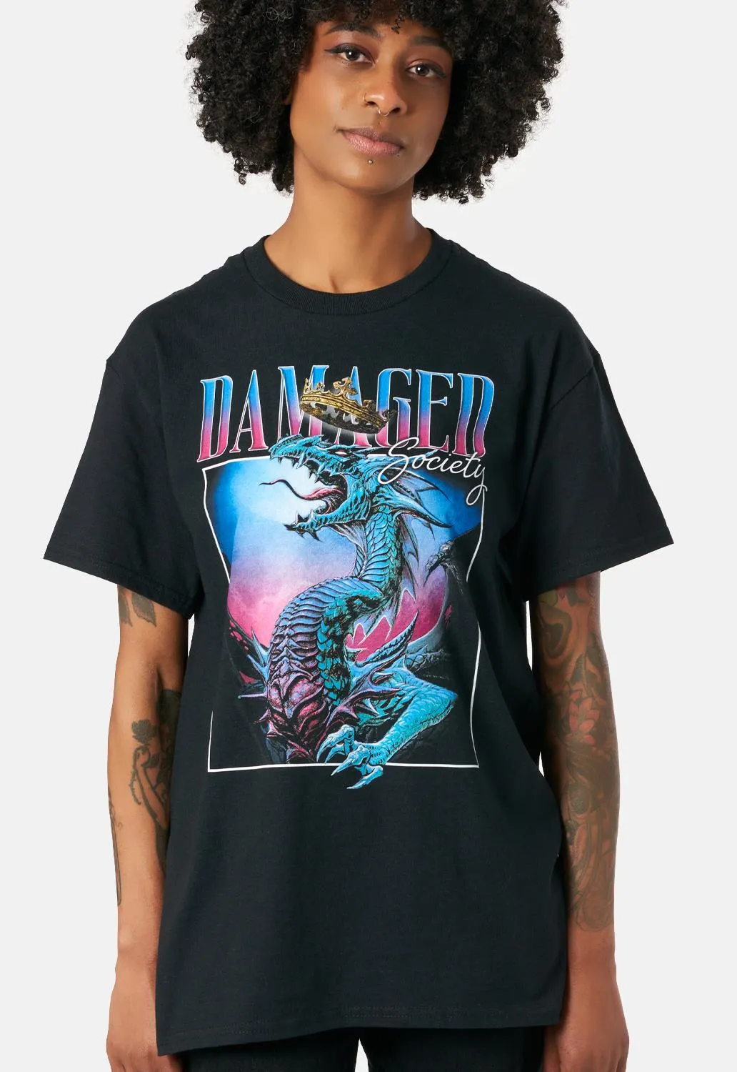 King Dragon T-Shirt sold by Damaged Society