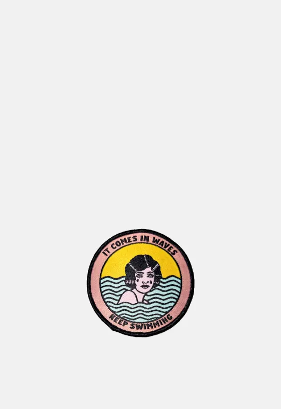 Keep Swimming Patch sold by Damaged Society