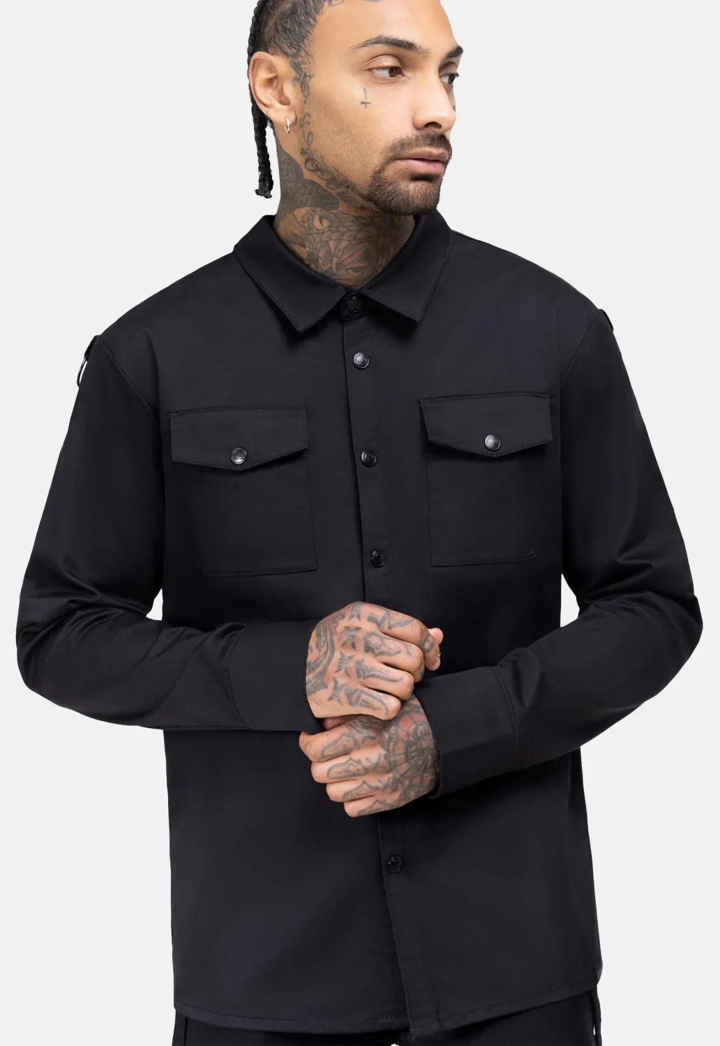 Crescent Dread Shacket sold by Damaged Society product image thumbnail 3