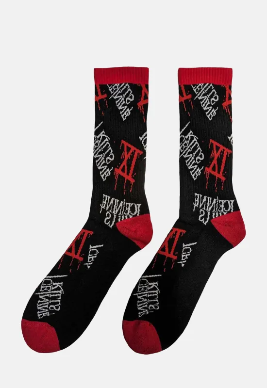Logo Ankle Socks made by Damaged Society