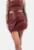 Ares Wrap PU Mini Skirt sold by Damaged Society
