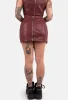 Ares Wrap PU Mini Skirt sold by Damaged Society